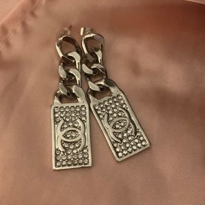 Cc Crystal earrings new